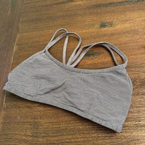 Black and White Sports Bra, Striped, Patterned, Yoga, Lululemon Athletica